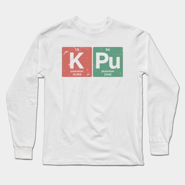 K Pu - Chemical elements 1994 27th birthday Long Sleeve T-Shirt by hoopoe